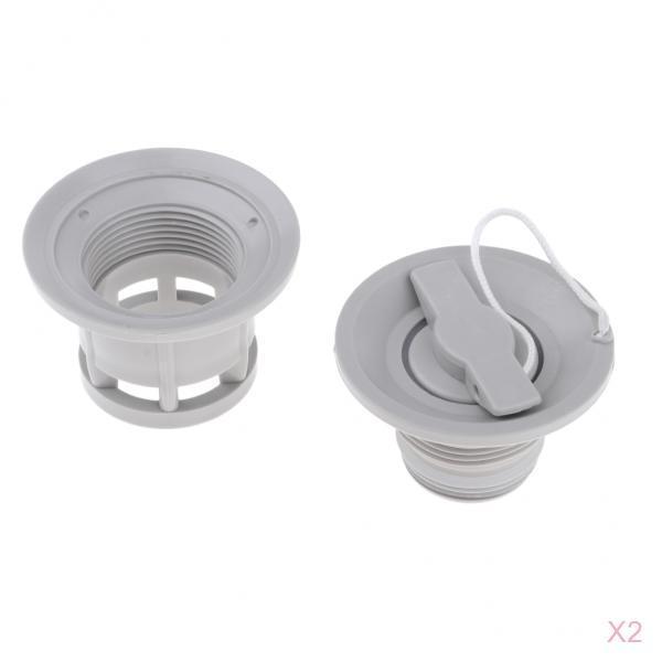 2 Pack Universal Air  Adaptor Inflatable Boat Tender Raft Dinghy Kayak Canoe Replacement Parts