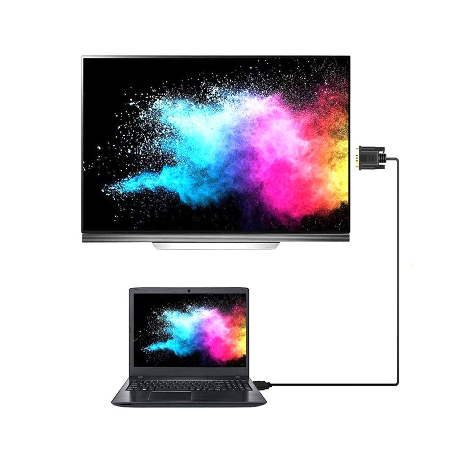 To VGA Cable Male to Male uni directional for Laptop PC Monitor