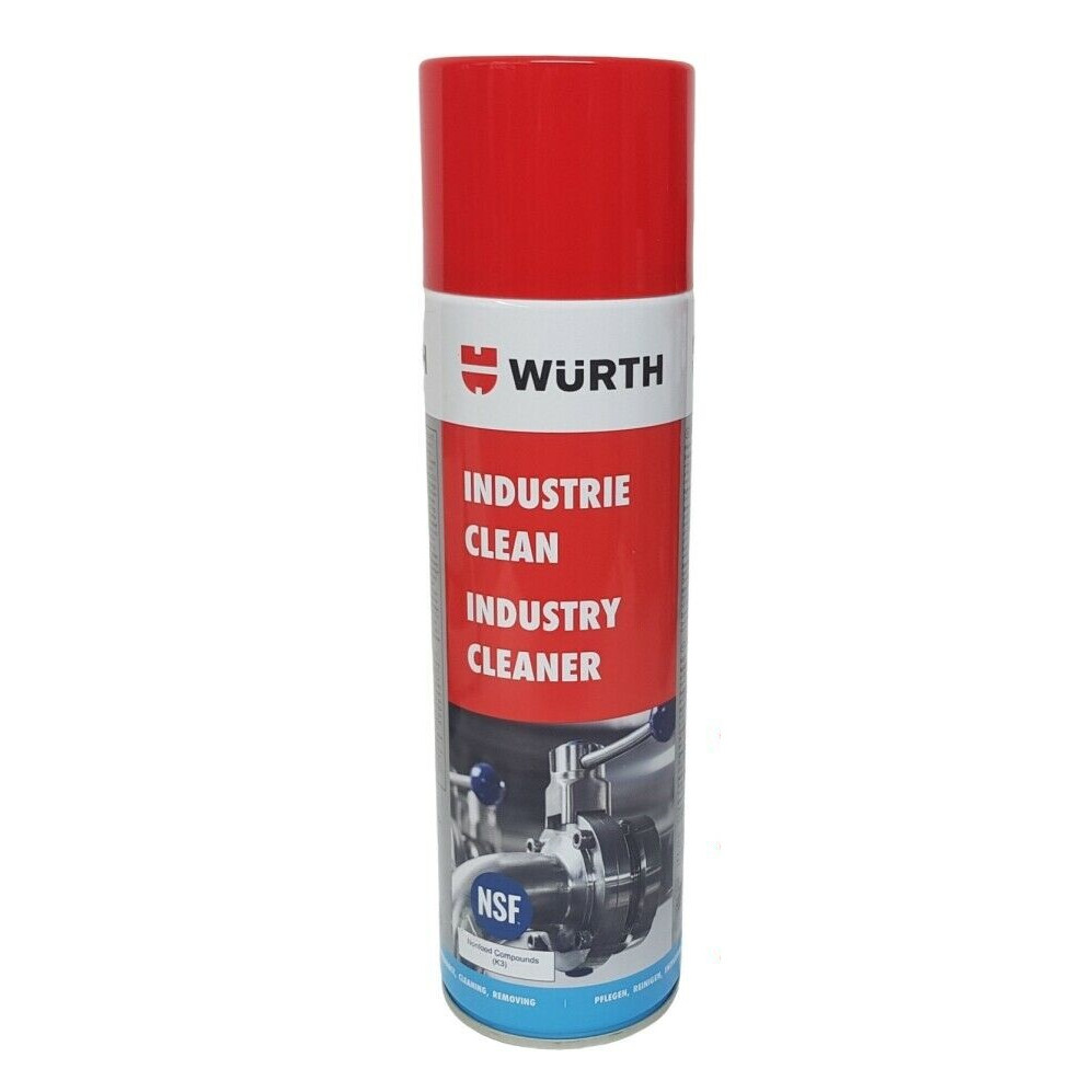 Chai Xịt Tẩy Keo Dính, Keo Dán Decal Wurth Industry Cleaner 500ml 0893140