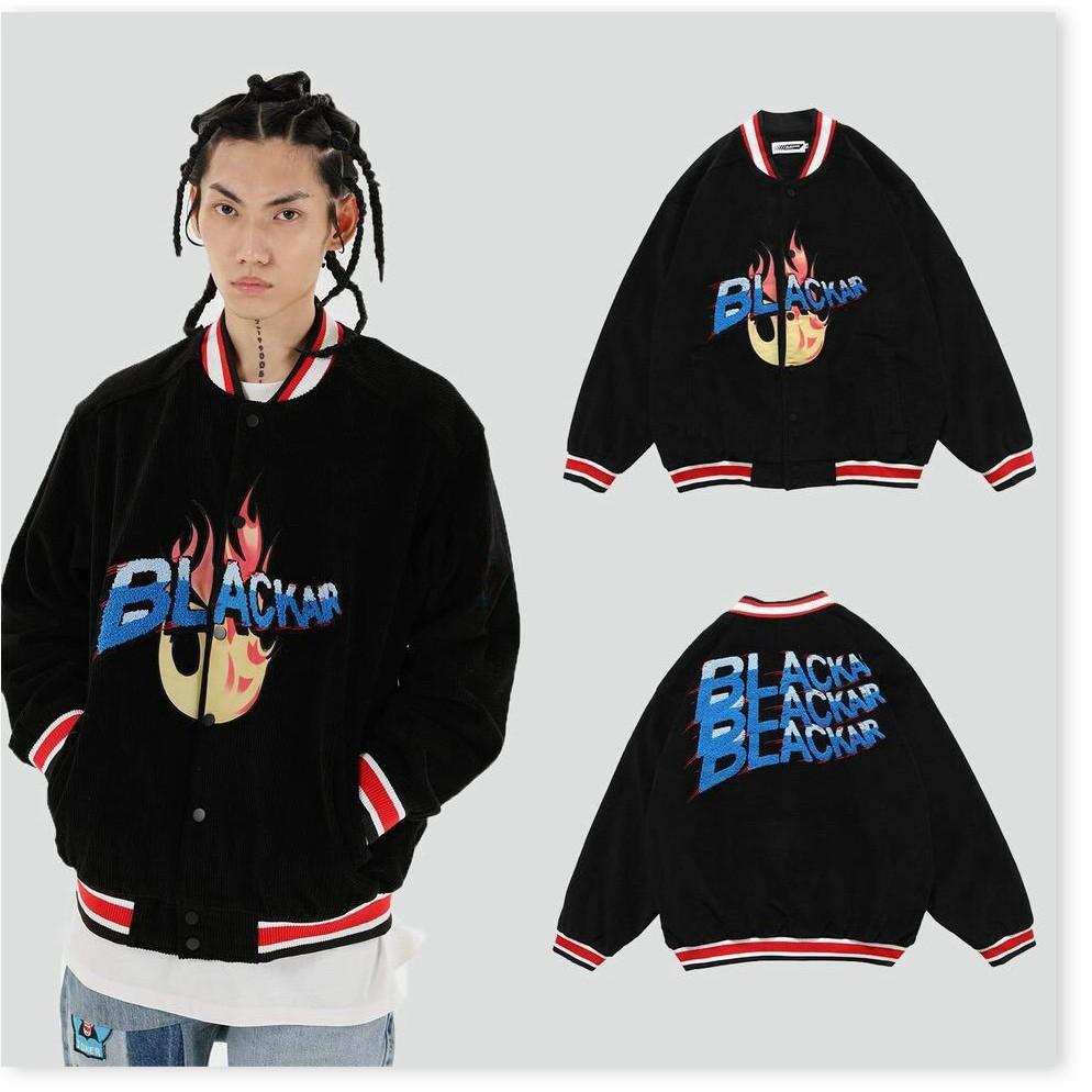 ÁO KHOÁC NHUNG BOMBER UNISEX NAM NỮ KEN BLOCK