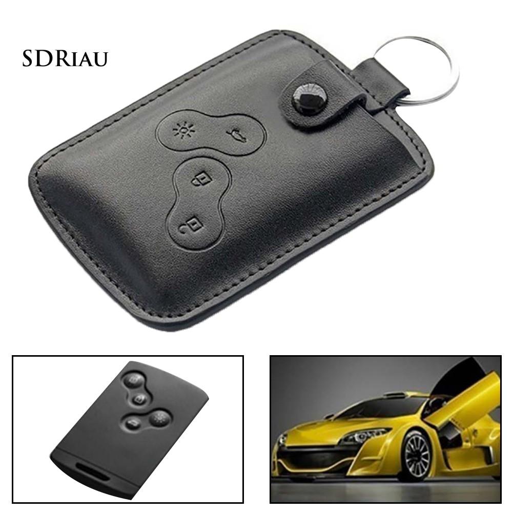 Bao da chìa khóa xe hơi thời trang cho Renault Scenic kèm móc khóa