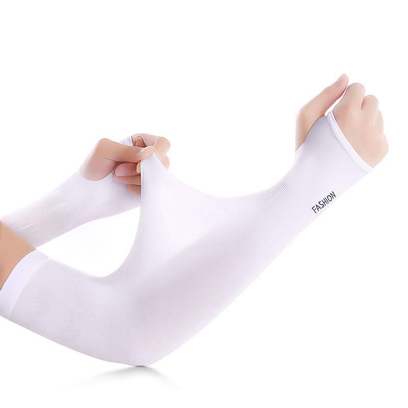 1 Thể Thao Ngoài Trời Cánh Tay Tay Xe Đạp Bóng Rổ Chống Tia UV Chạy Đi Xe Đạp Thoáng Khí Tay Cánh Tay Ấm Tay Bao Tay Color: B-Black Size: One size