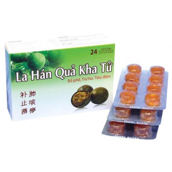 Kẹo ngậm giảm ho - bổ phổi La Hán Quả Kha Tử