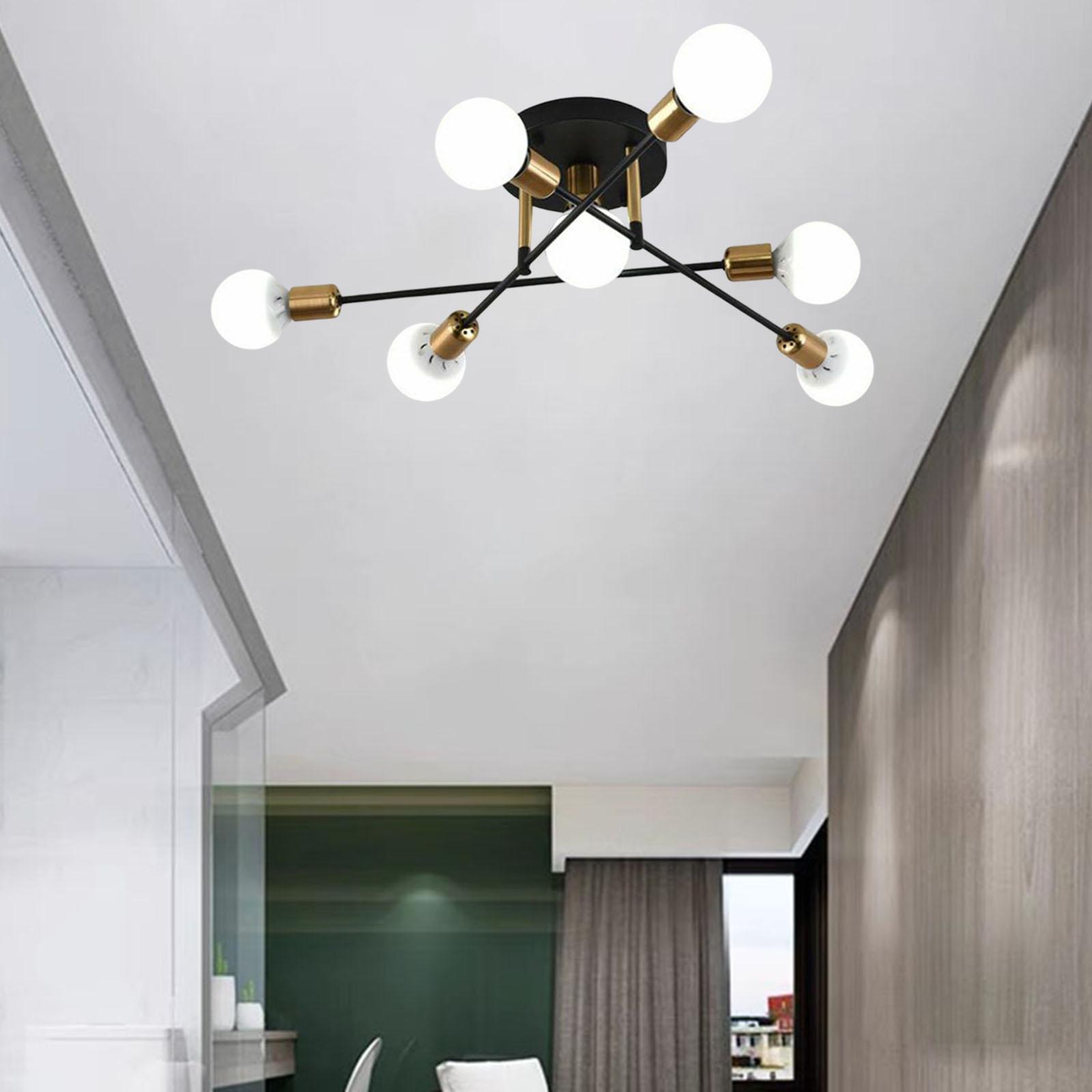 Sputnik Chandelier Modern Pendant Lighting Ceiling Light Fixture for Living Room, Kitchen, Bedroom, Dining Room