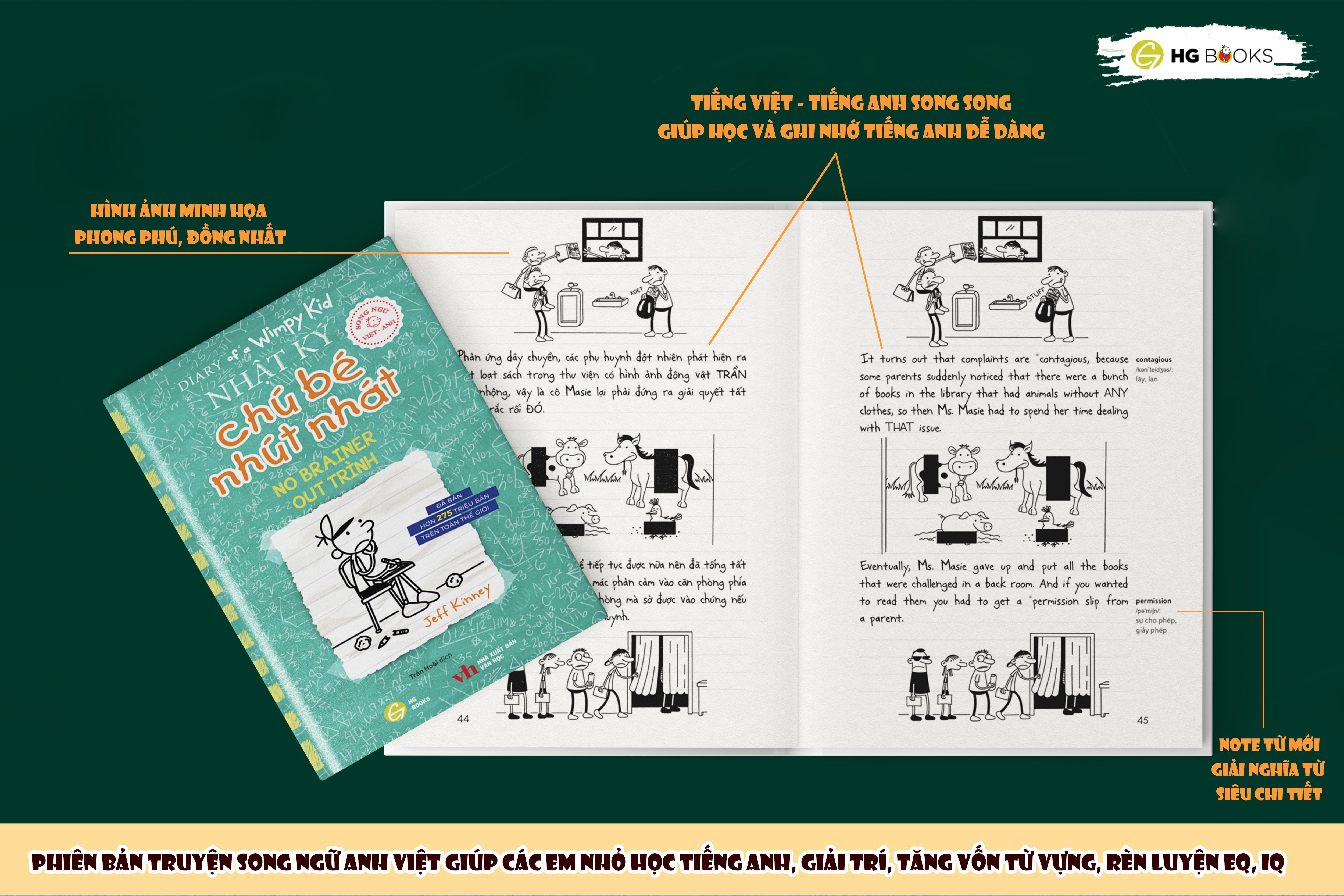 Diary Of A Wimpy Kid - Nhật Ký Chú Bé Nhút Nhát - Tập 18: Out Trình - No Brainer (Song Ngữ Việt-Anh)