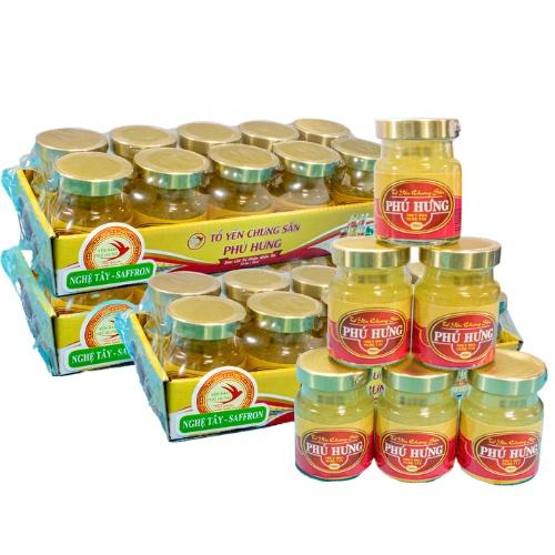 Yến tươi chưng sẵn Vị Saffron, Yến Sào Phú Hưng,vỉ 10 lọ70ml, nguyên chất, không chất bảo quản