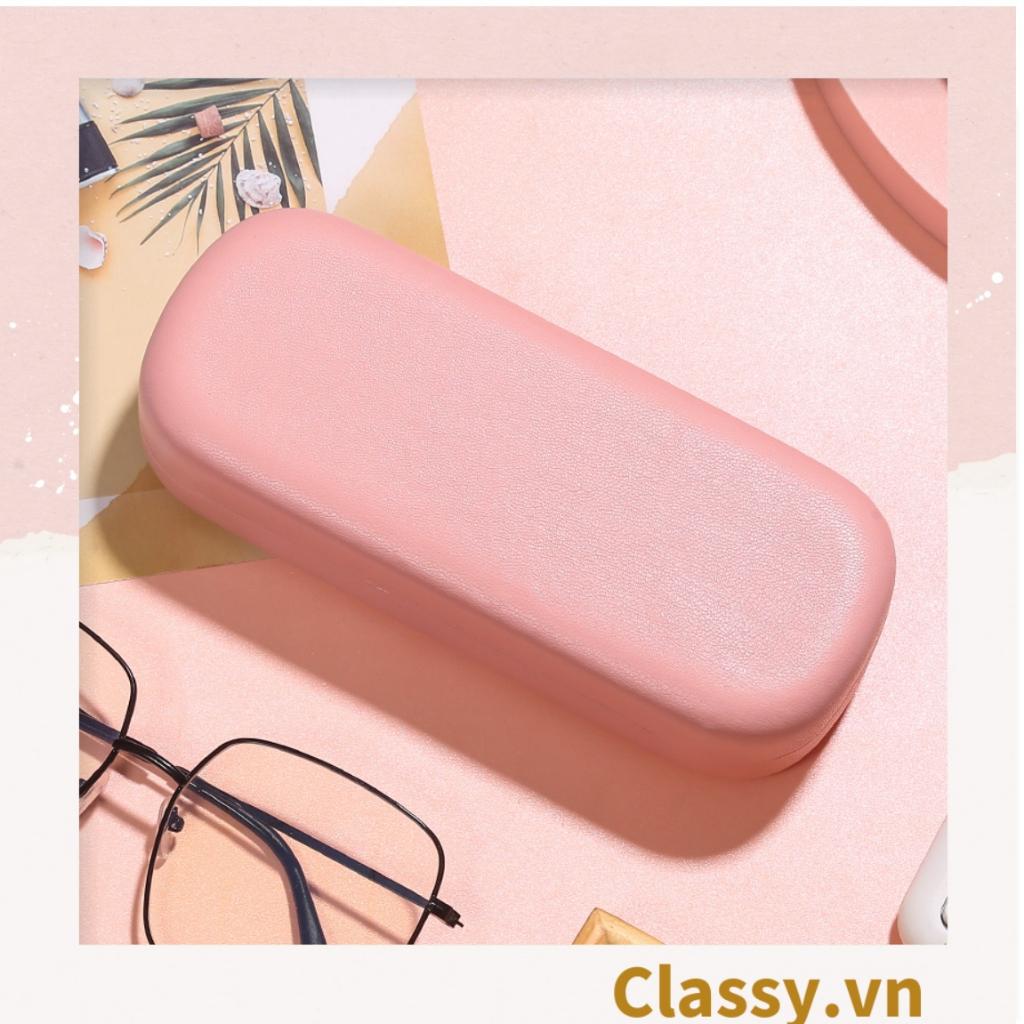 Hộp đựng mắt kính  Classy màu trơn, chống sốc, chống trầy xướt PK1263