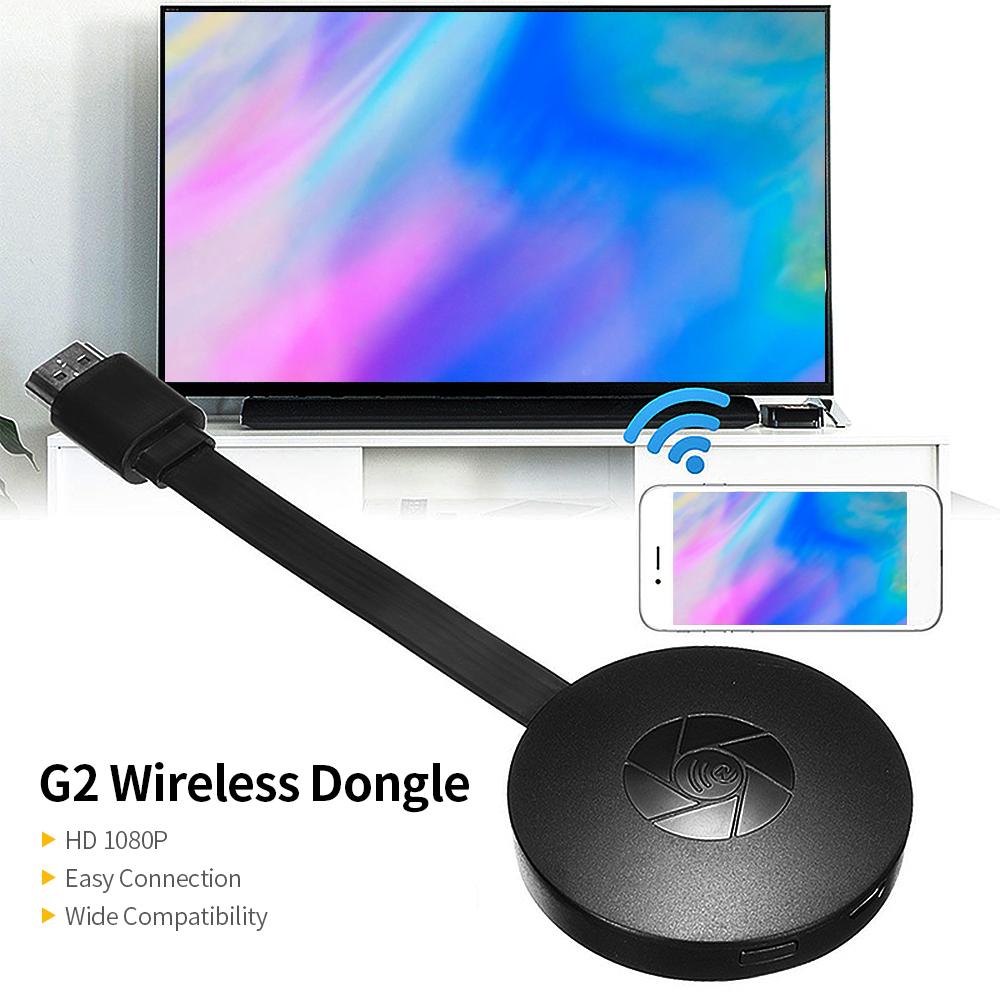 Bộ Chuyển Đổi Màn Hình Wi-Fi Không Dây Dongle HD 1080p Hỗ Trợ AIRplay / MIRacast / DLNA Cho Điện Thoại Di Động