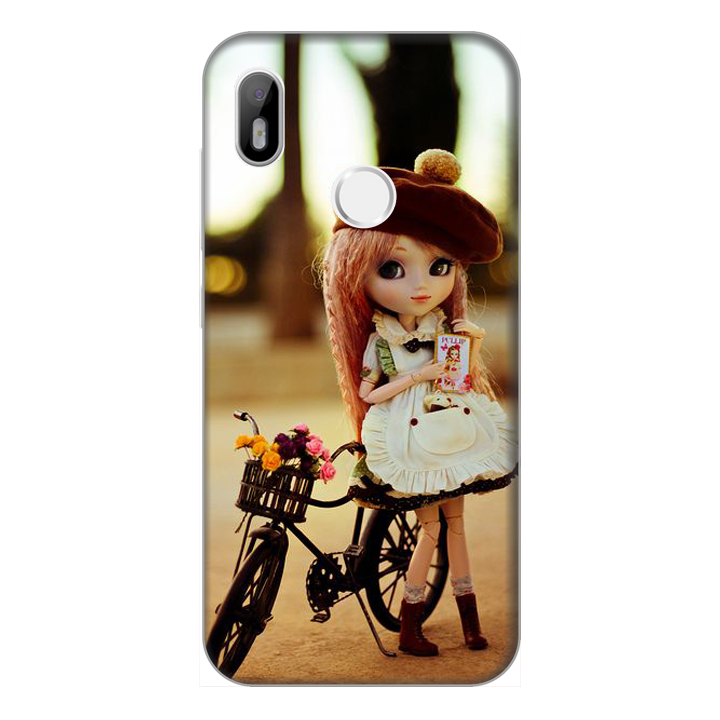 Ốp lưng điện thoại Vsmart Joy 1 hình Cô Bé và Xe Đạp Mẫu 2 - Hàng chính hãng