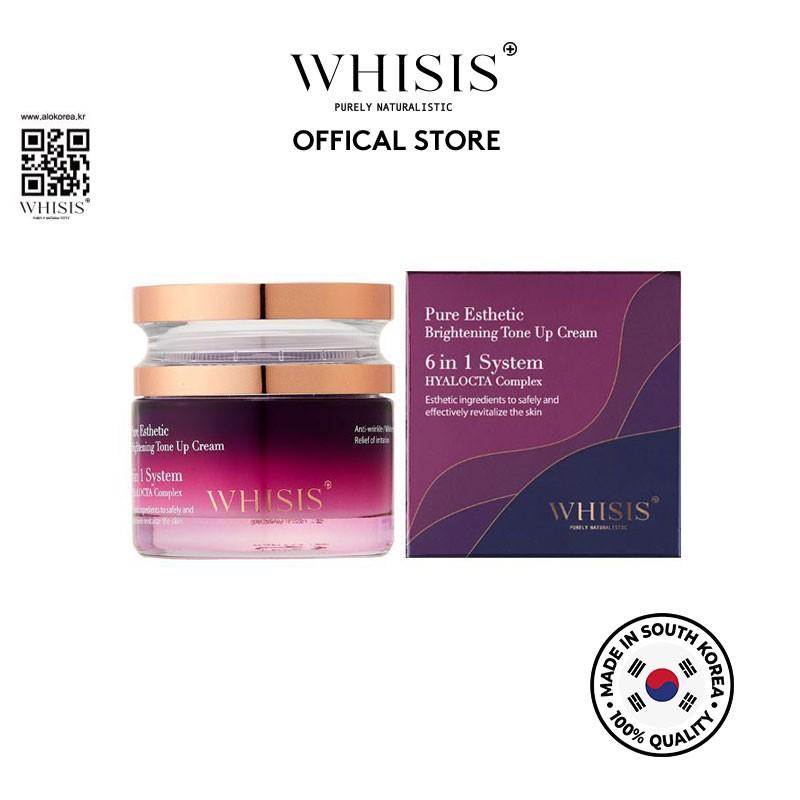 Kem dưỡng trắng da Hàn Quốc Whisis Pure Esthetic Brightening Tone Up Cream giúp da trẻ hóa, giảm nám an toàn