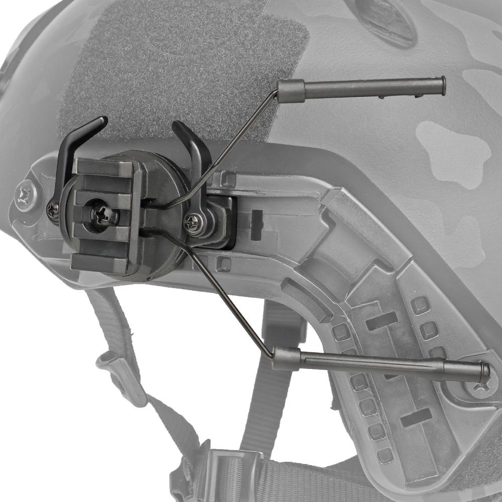 Tacticals Helmet Rail Headset Adapter Holder ARC Rail Adapter Headphone Suspension Bracket Left & Right Side Attachments