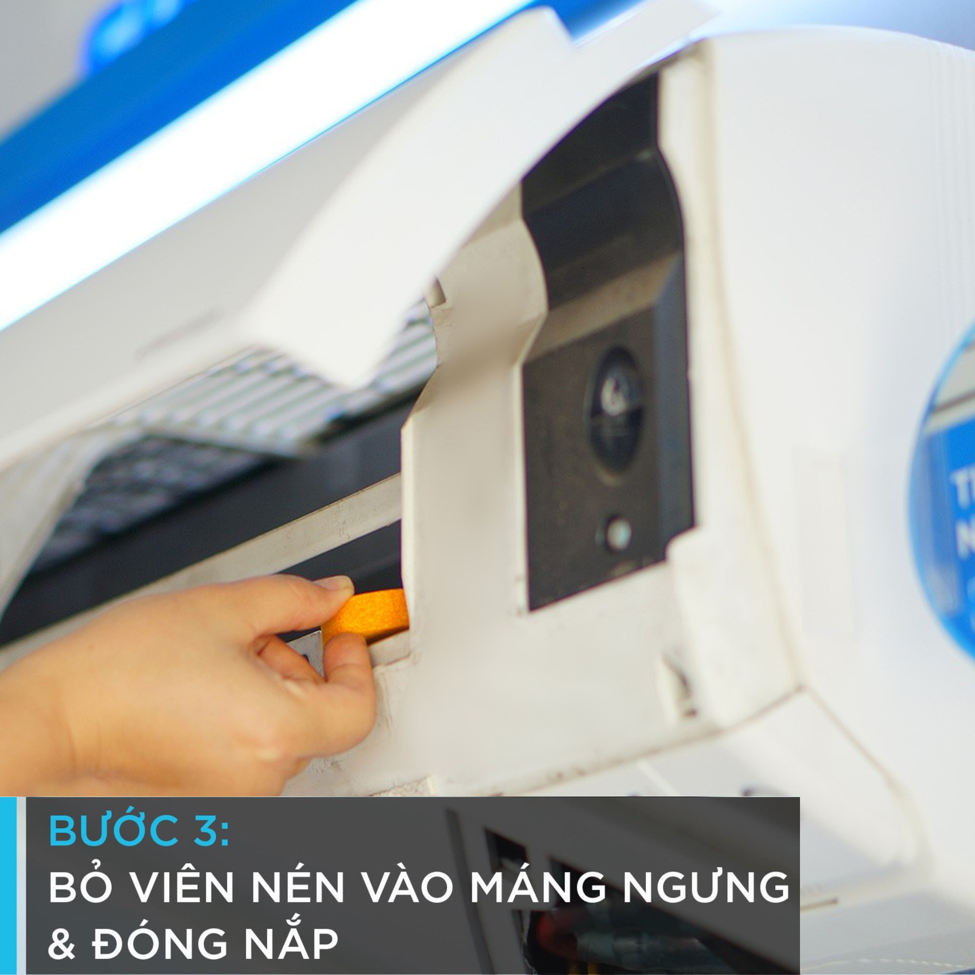 Viên nén khử mùi và thông tắc máy lạnh UT3B (1 viên) - Hàng nhập khẩu