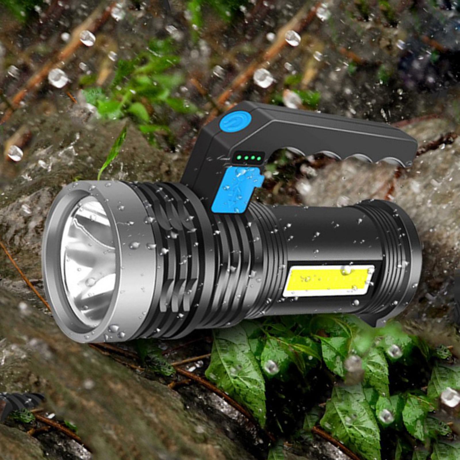 Super Bright LED Flashlight Rechargeable Searchlight Handheld Spotlight