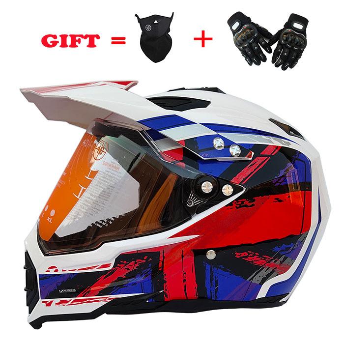 Khuyến mại motocross mũ bảo hiểm đua mũ bảo hiểm mũ bảo hiểm đầy đủ xe máy mũ bảo hiểm bốn mùa mũ bảo hiểm miễn phí găng tay mặt nạ