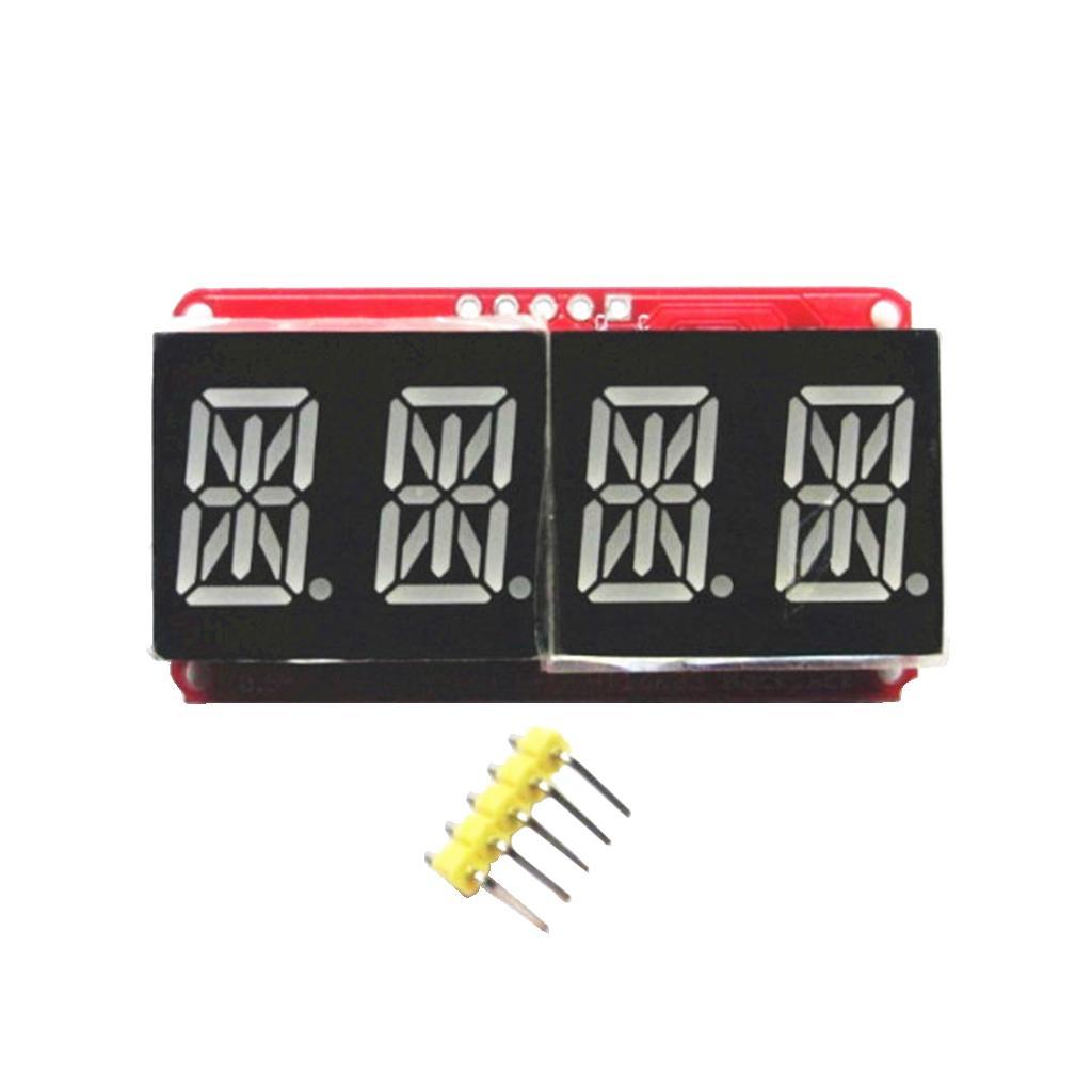 4 Pcs 4 Digit 0.54'' Digital Tube LED Display Module I2C Matrix for