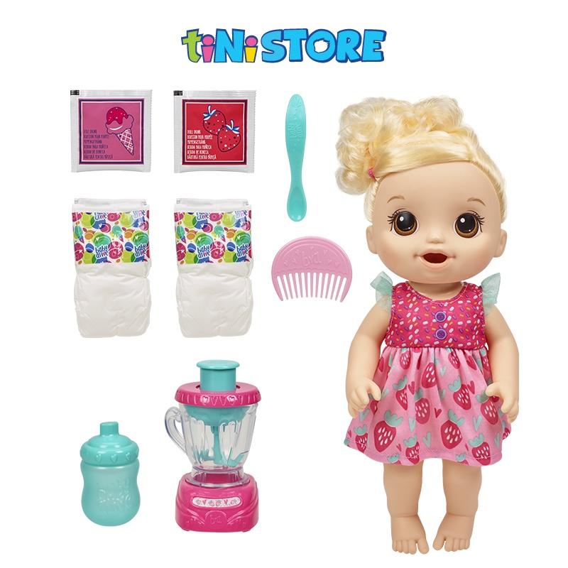 Đồ chơi bé gái Hasbro búp bê em bé xay sinh tố dâu Baby Alive