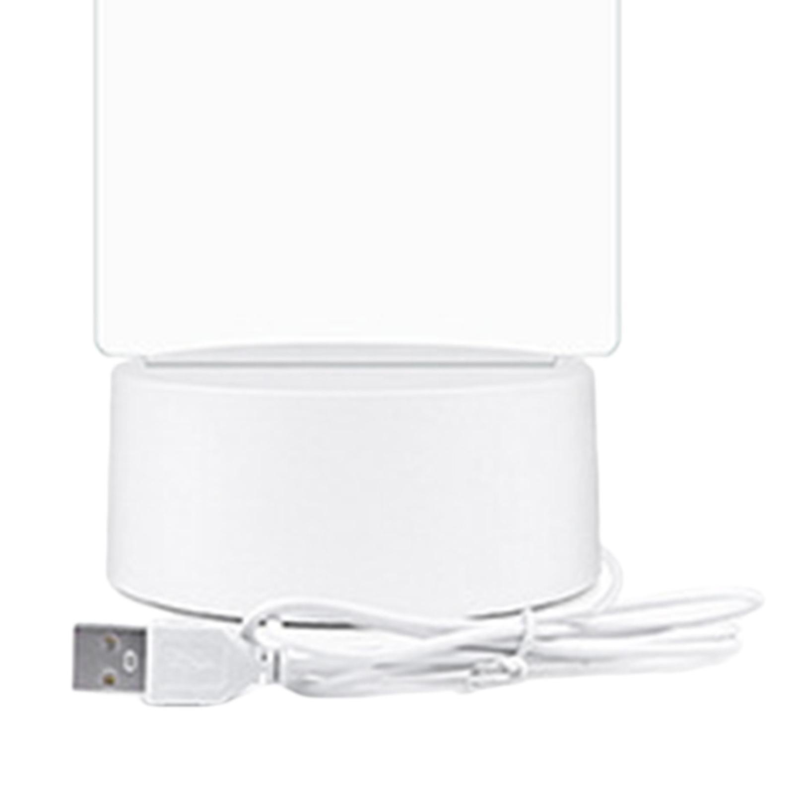 Acrylic Drying Erase Board with Light up USB Glow Memo Board for Cafe Home Office