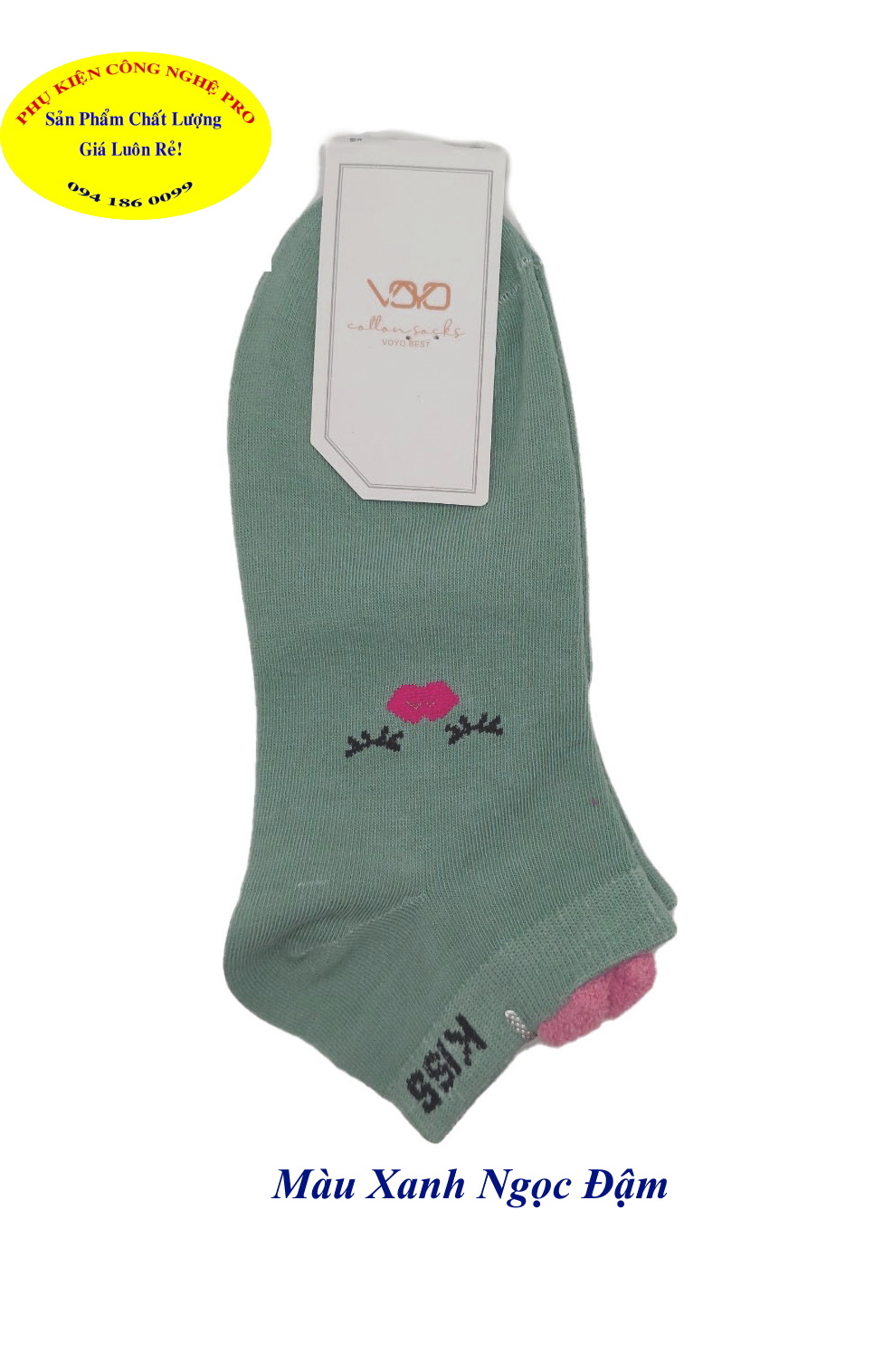 Tất Vớ nữ Kiểu cổ thấp Voyo Cotton Socks Voyo.best In hình bất kỳ Chất liệu thun cotton co giãn, Bảo vệ đôi chân