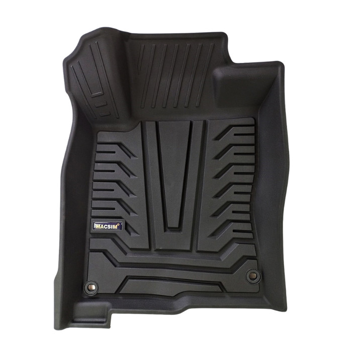 Thảm lót sàn xe ô tô HONDA CIVIC 2018- đến nay Nhãn hiệu Macsim  chất liệu nhựa TPE đúc khuôn cao cấp - màu đen