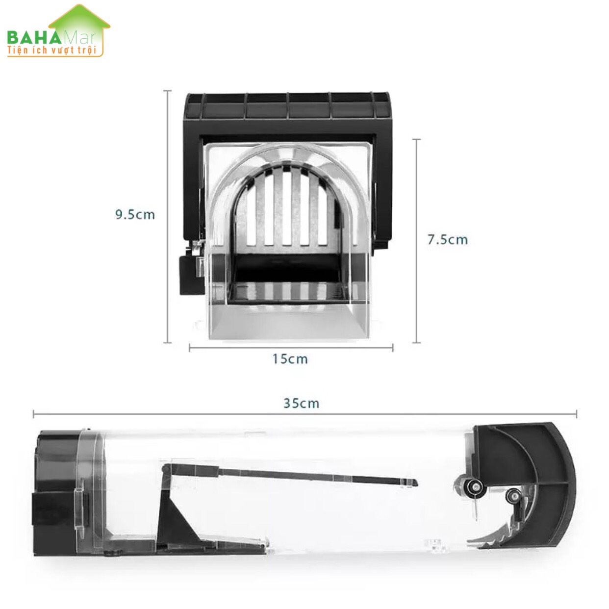 BẪY CHUỘT THÔNG MINH NHÂN ĐẠO TỰ ĐỘNG KHÓA "BAHAMAR" dụ chuột vào và khóa lại để chuột không thoát ra được và yếu dần