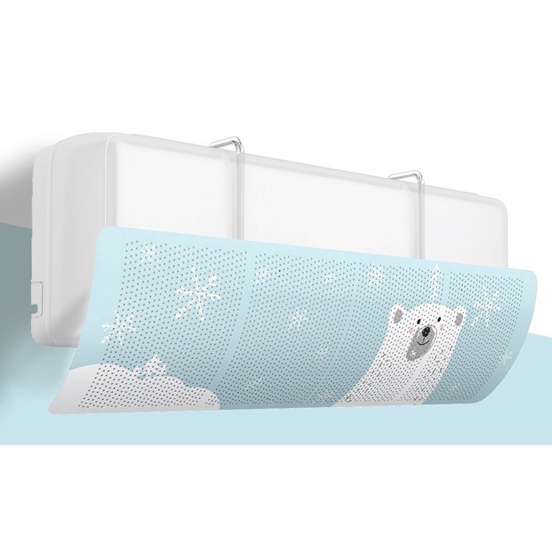 Tấm nhựa dẻo cap cấp in hình 3D chuyển hướng gió điều hòa, máy lạnh chống phả thẳng vào mặt, an toàn cho gia đình có trẻ em và người già, dễ lắp đặt