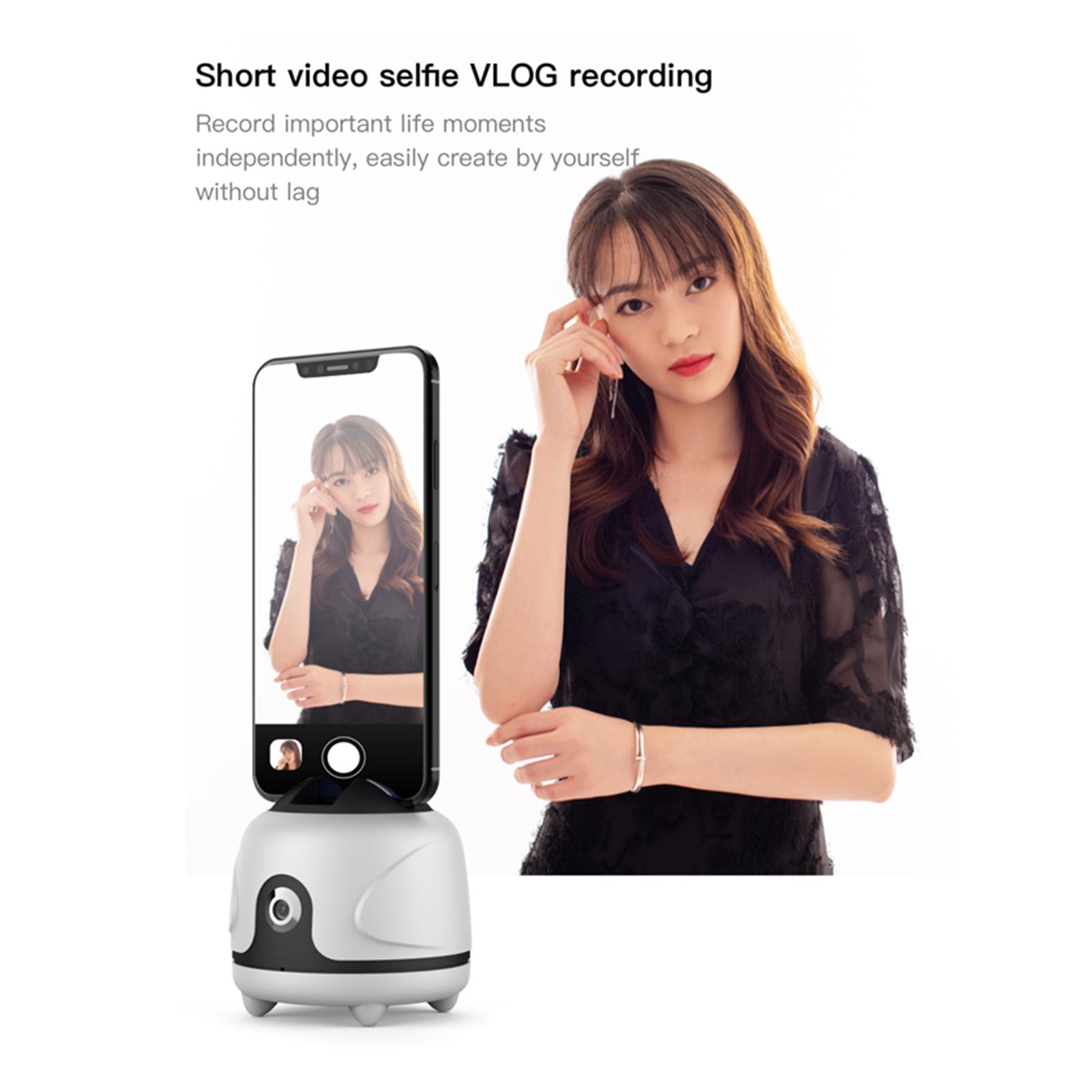 Giá Đỡ Điện Thoại Kiêm Gậy Chụp Ảnh Thông Minh Xoay 360 Độ Với Chức Năng Nhận Diện Khuôn Mặt