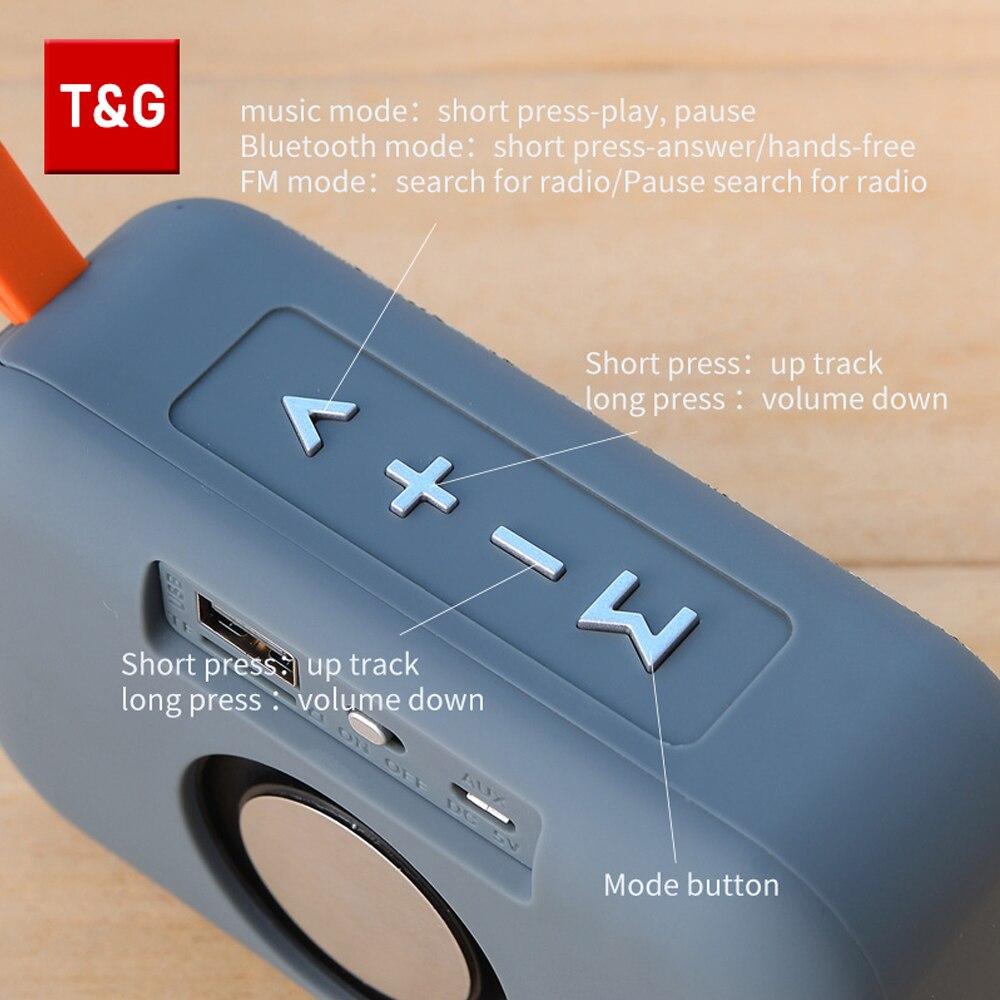 Loa TG506 Loa thanh không dây mini di động Bluetooth 5.0 Loa HIFI ngoài trời trong nhà Hỗ trợ thẻ TF Đài FM Chống nước Màu sắc: Đen