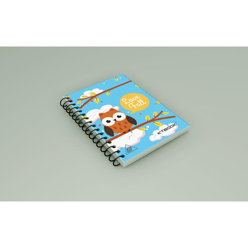 Số tay lò xo bìa cứng A6 KTBOOK 100 trang size A6