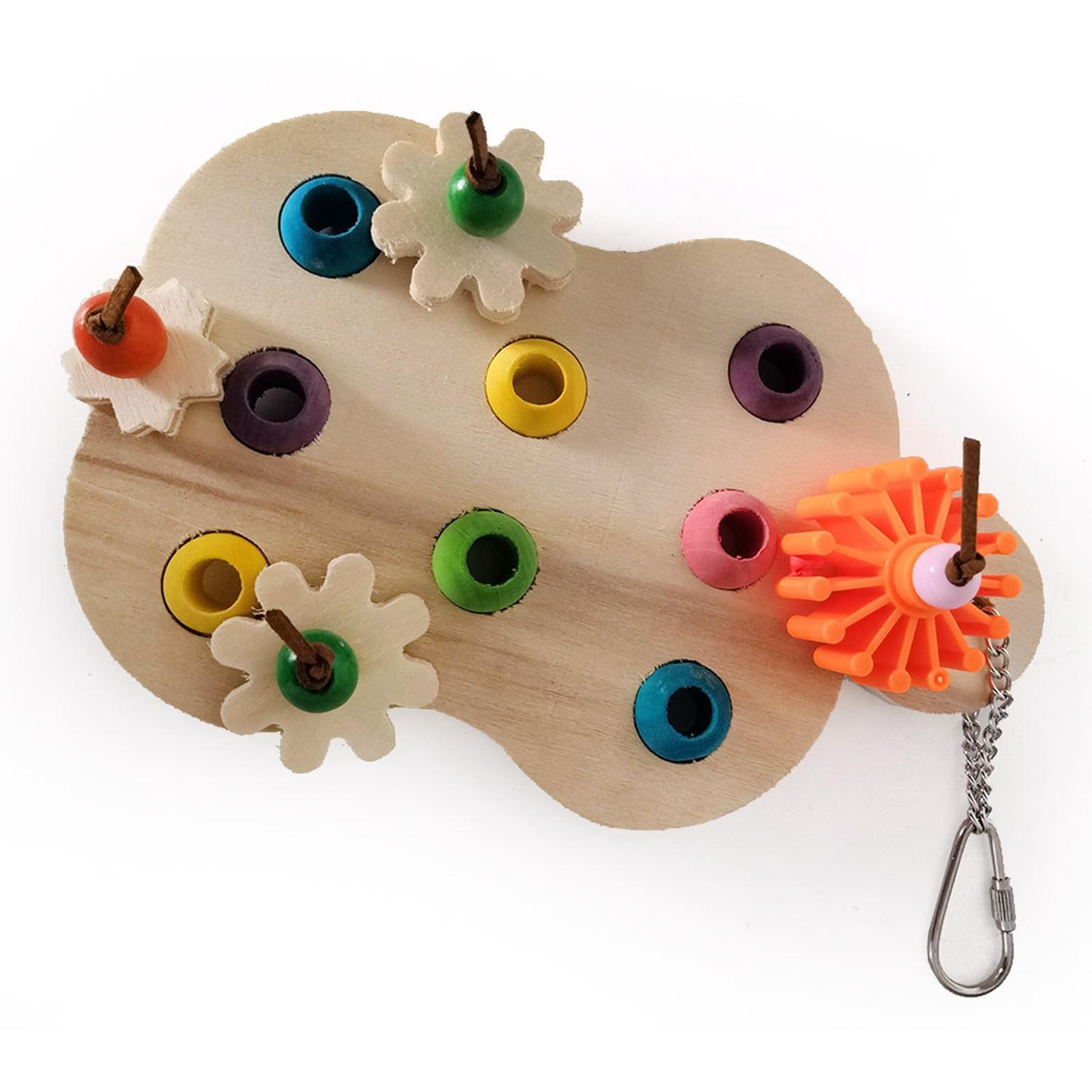 Pet Parrot Chewing Toys Wood Accessories Bird Nest Hanging Toys Parrot Molar Toy Bird Cage Bite Toy Bird Toys for lovebird Budgie Conures
