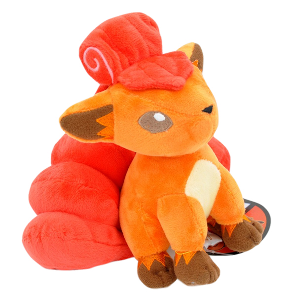 Gấu Bông Pokemon Vulpix - Cáo Cam 6 Đuôi (30 Cm) Gb132 (Tặng 1 Móc Khóa Dây Da Pu Đính Đá Lấp Lánh)