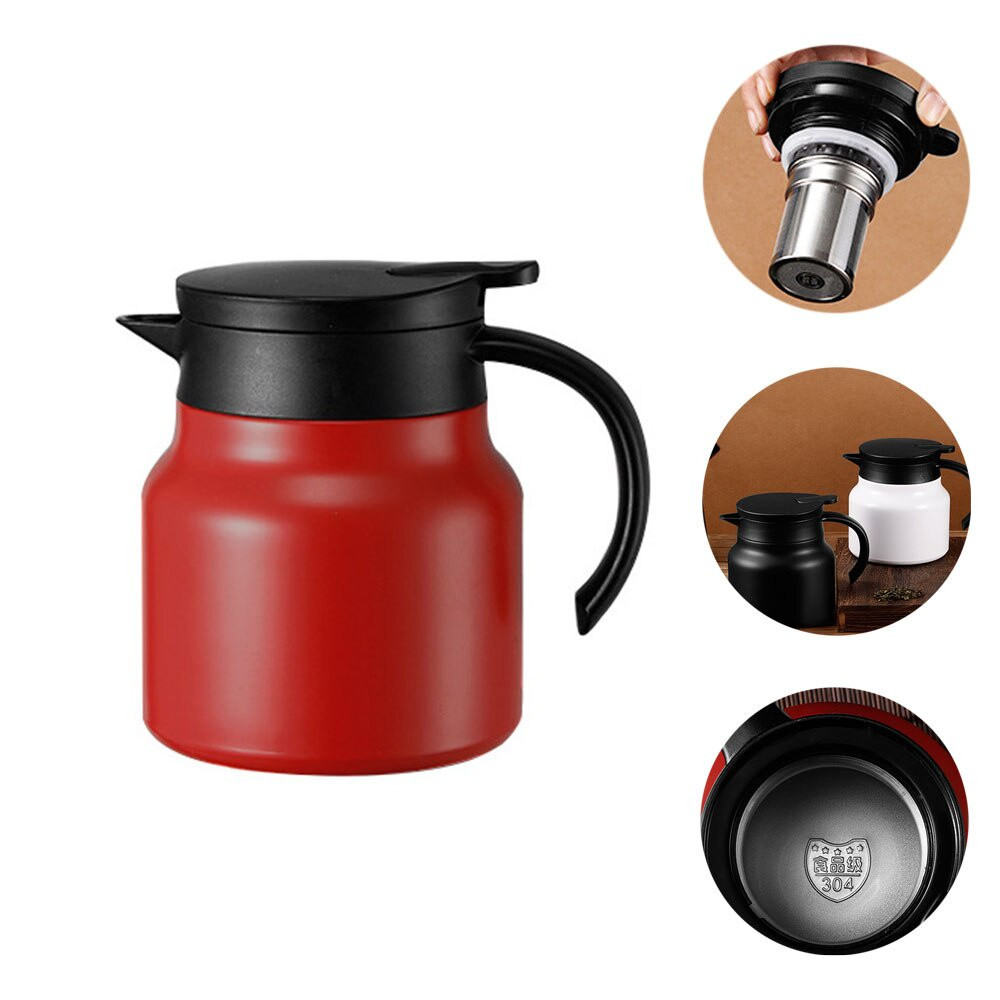 Bình giữ nhiệt có lưới lọc trà inox bên trong để pha trà, cafe kiểu mới, dung tích 1000ml nhỏ gọn, nắp đậy kín chống tràn, dễ dàng mở rót nước