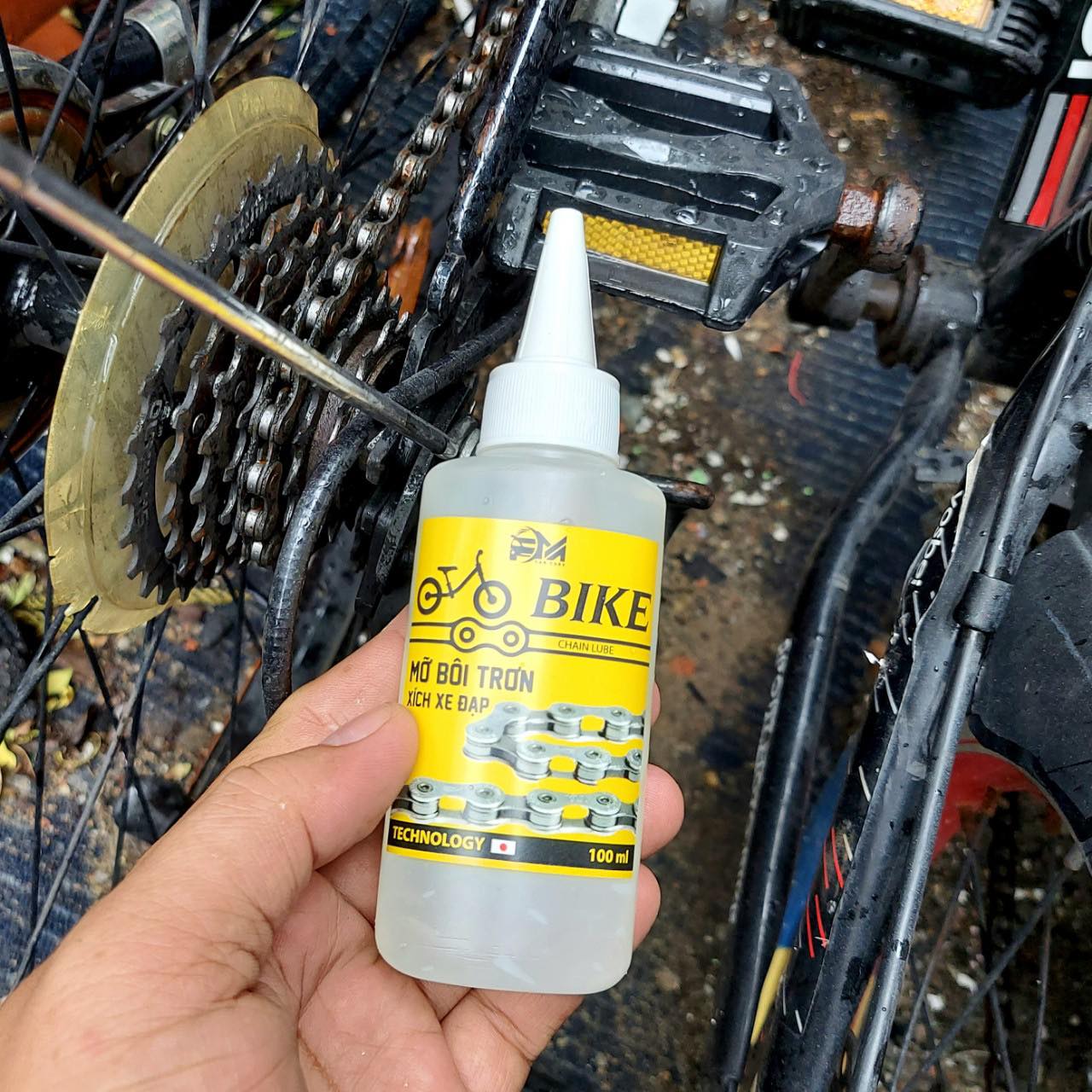 Dầu mỡ bôi trơn xích xe đạp mùa mưa tăng tuổi thọ chống hao mòn xích xe đạp 100ml