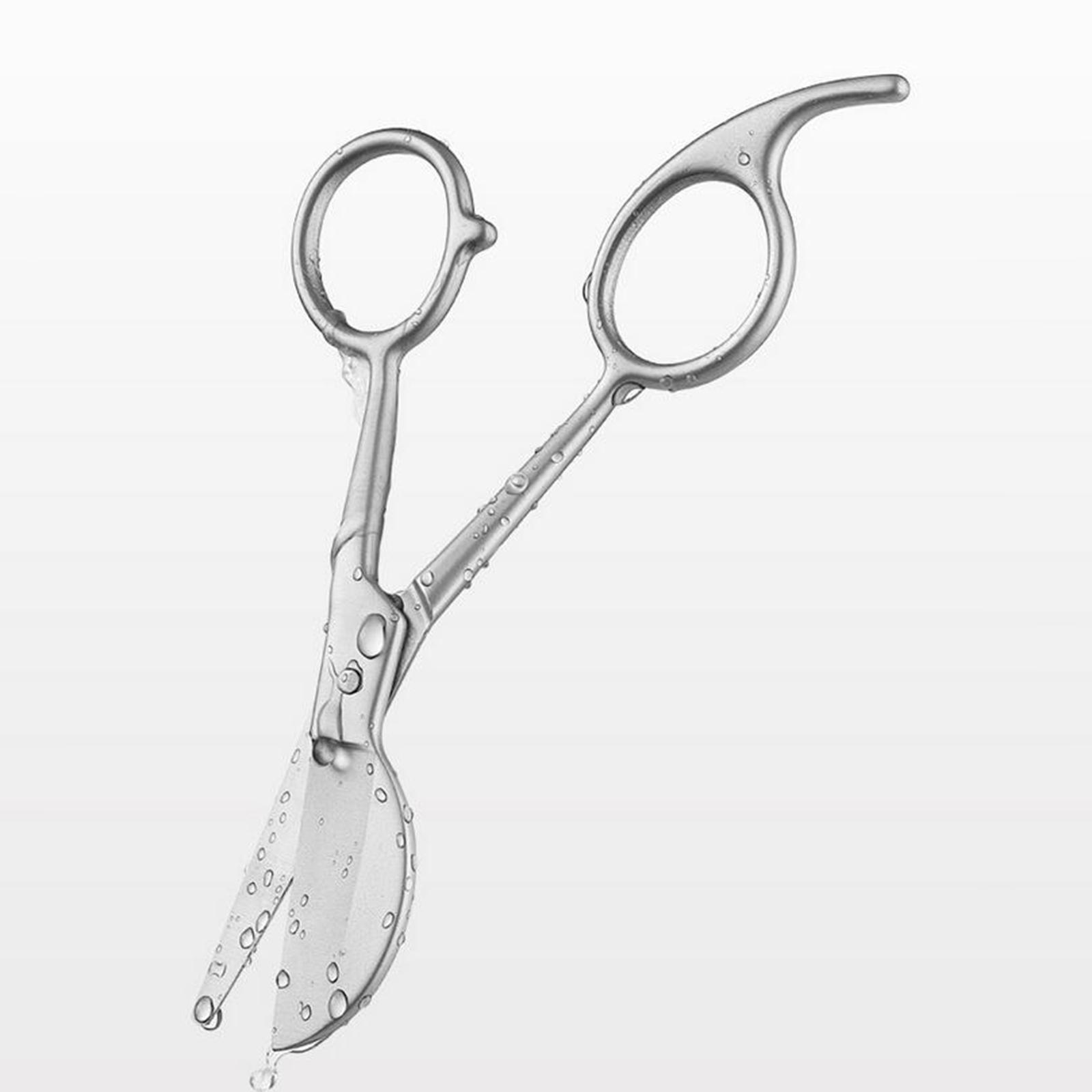 Applique Scissors Duckbill Blade  Portable Straight Handle Miniature Scissors  Blade for Professionals Fabric Sewing Rug Making