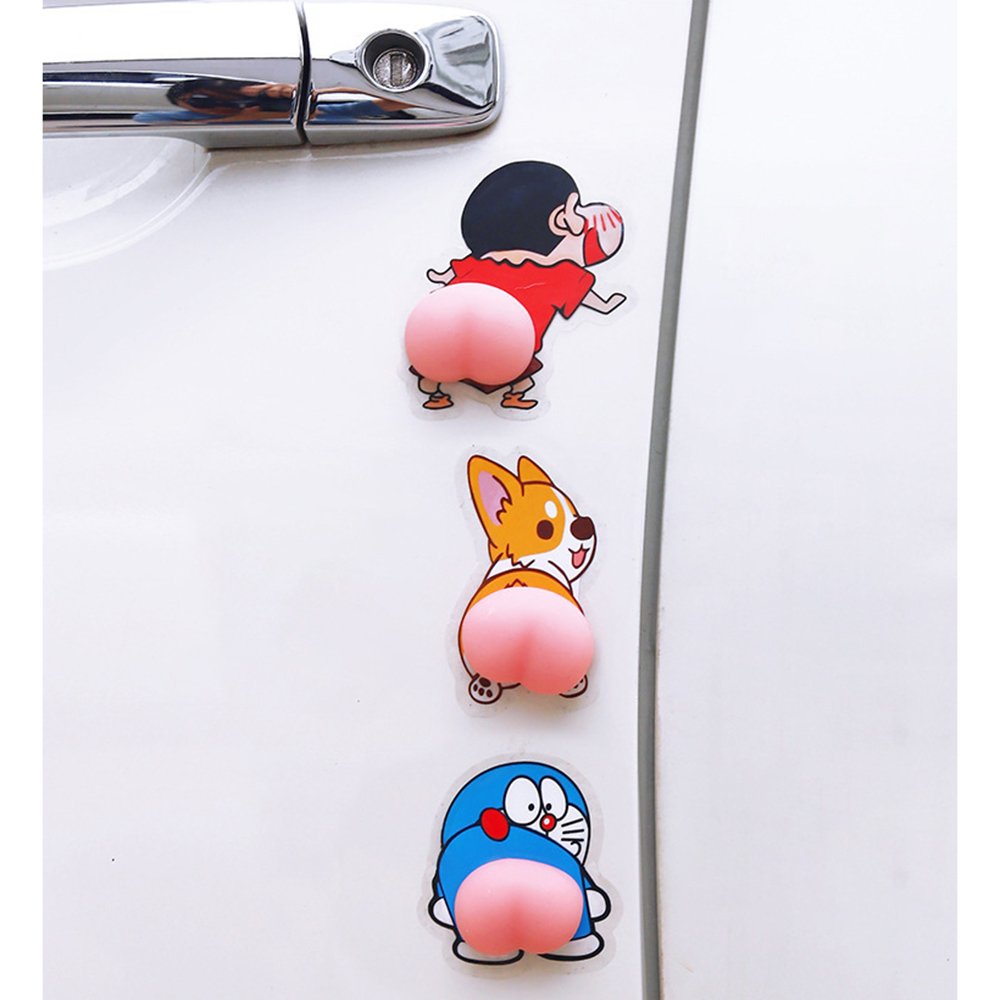 Combo 2 mông silicon chống va đập , hình mông nghộ nghĩnh , chặn cửa nhà , cửa ô tô , dán lưng điện thoại - Hình ngẫu nhiên