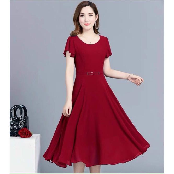 ĐẦM COTTON LẠNH THIẾT KẾ HỌA TIẾT TRƠN NHƯNG KHÔNG KÉM PHẦN SANG TRỌNG,CHẤT LIỆU VÃI THOÁNG MÁT