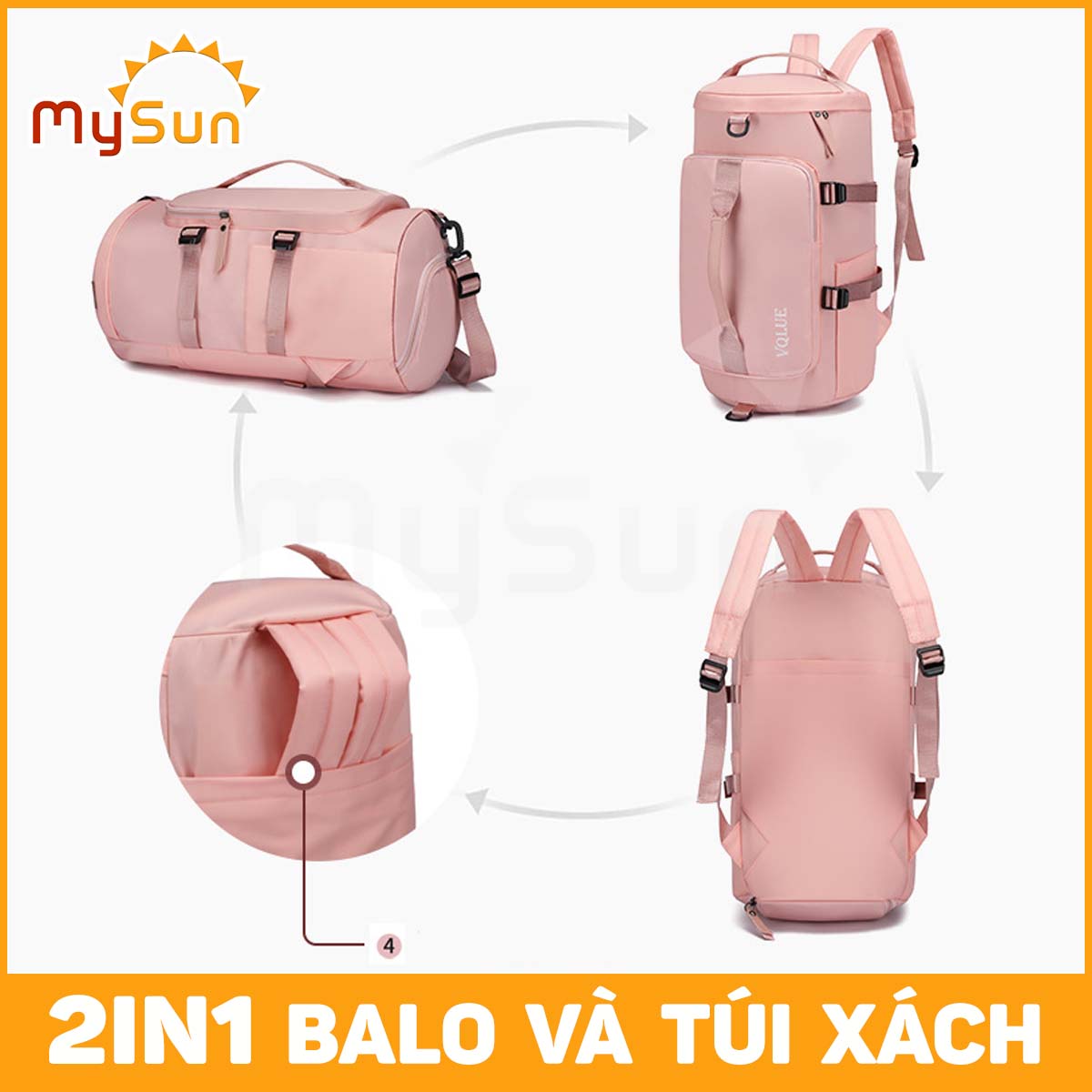 Balo túi đựng đồ du lịch cỡ lớn phong cách thể thao nam nữ MySun