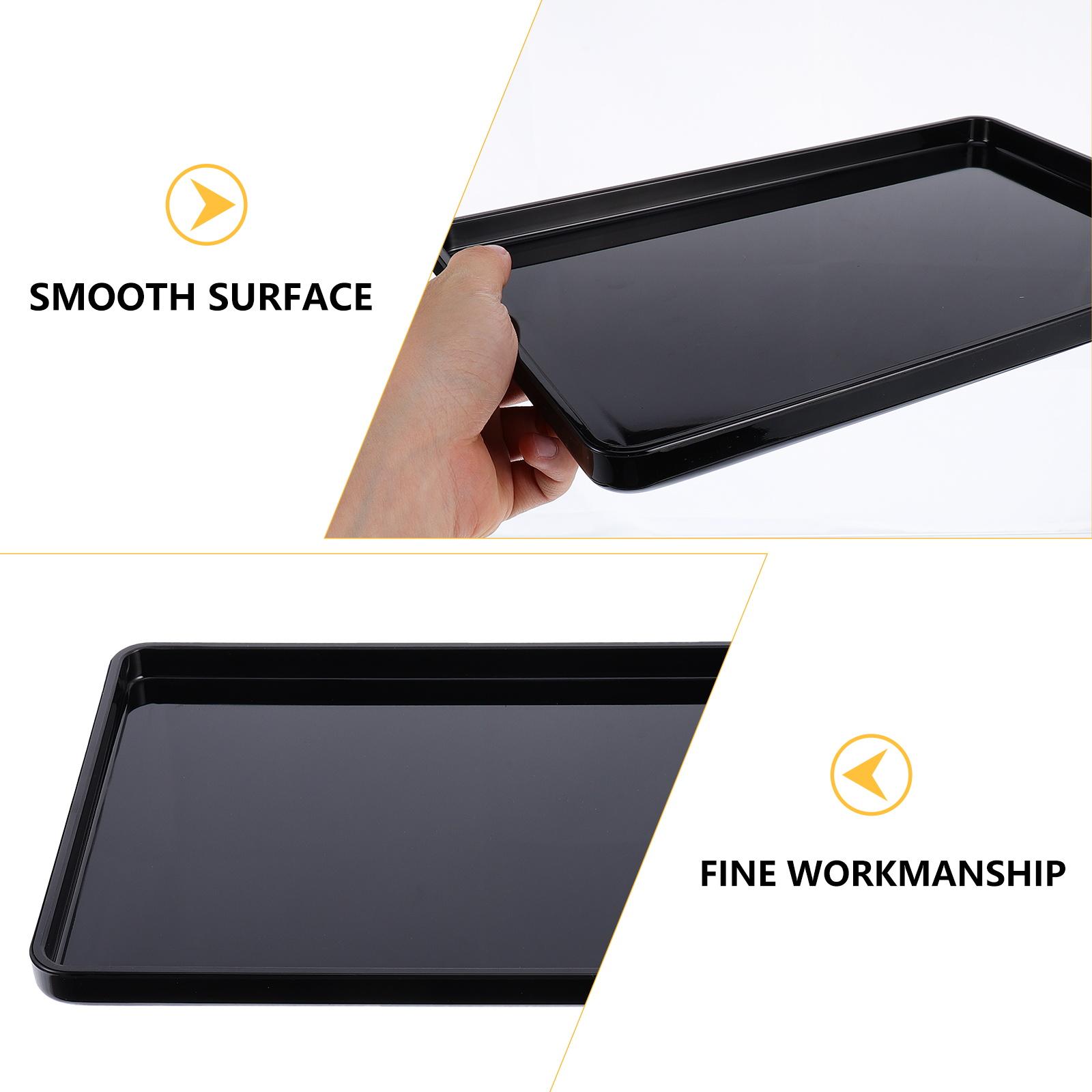 Acrylic Trong Suốt Khay Chứa Ăn Nhẹ Tấm Trà Bánh Mỳ Ăn Sáng Món Ăn Khăn Khay Đựng Thực Phẩm Phục Vụ Khay Phòng Tắm Vật Dụng Nhà Bếp