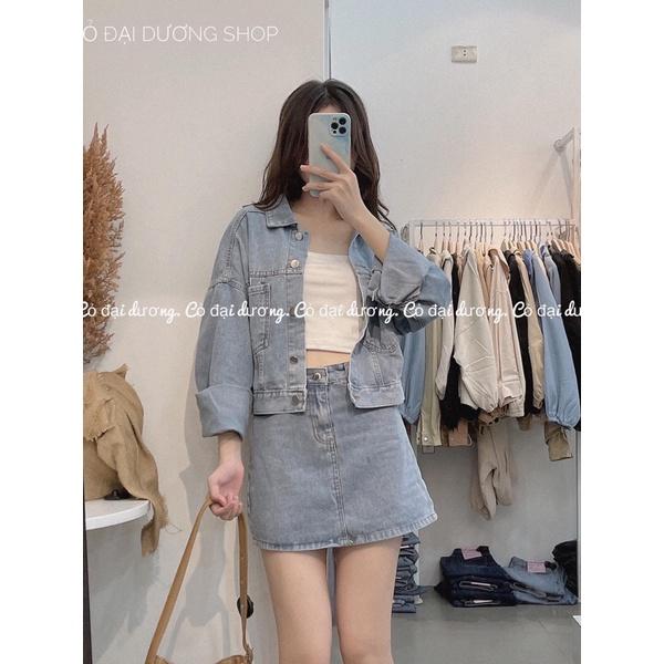 Set áo denim kèm cv