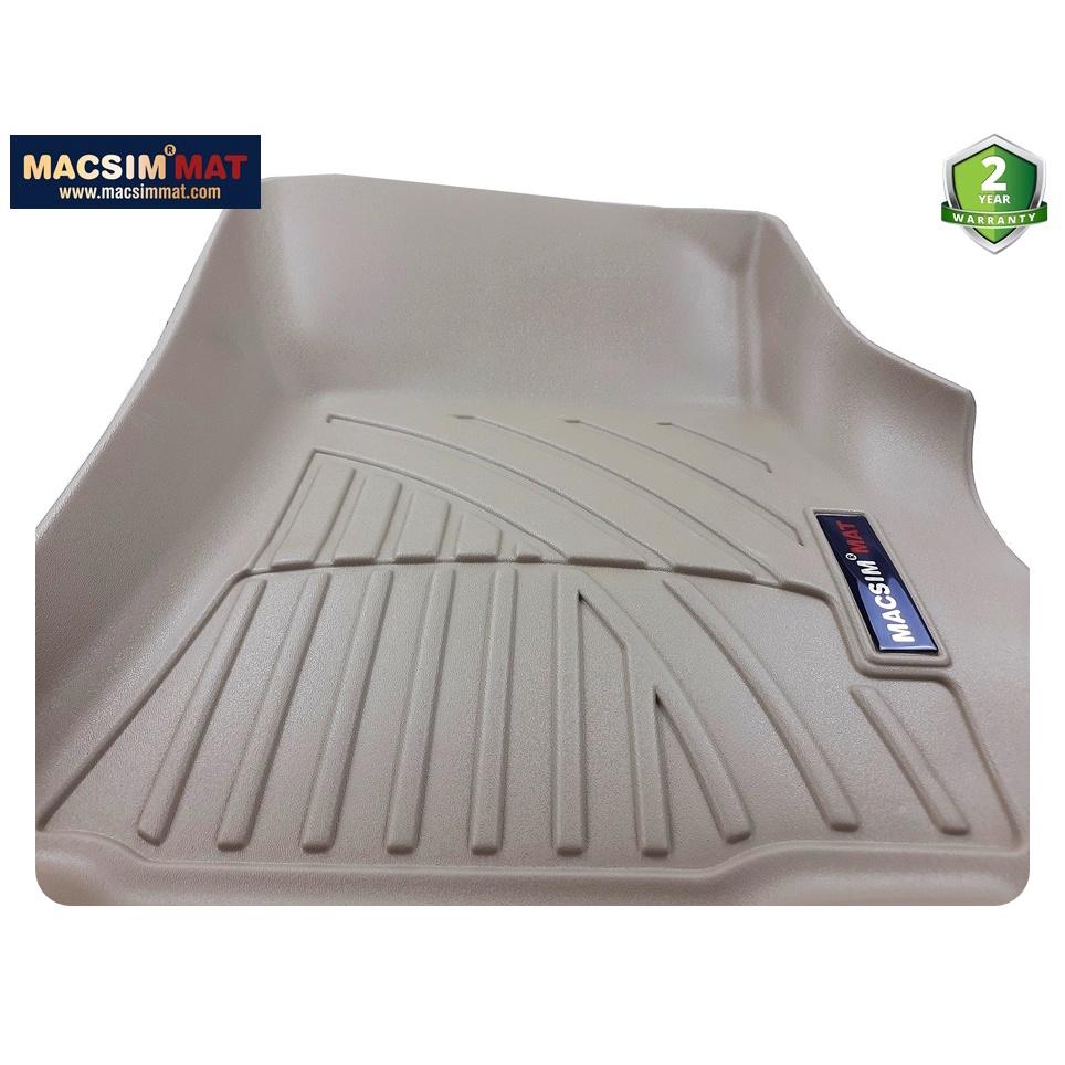 Thảm lót sàn xe ô tô Toyota Fortuner 2008-2015 Nhãn hiệu Macsim chất liệu nhựa TPV cao cấp màu đen, màu be - 3