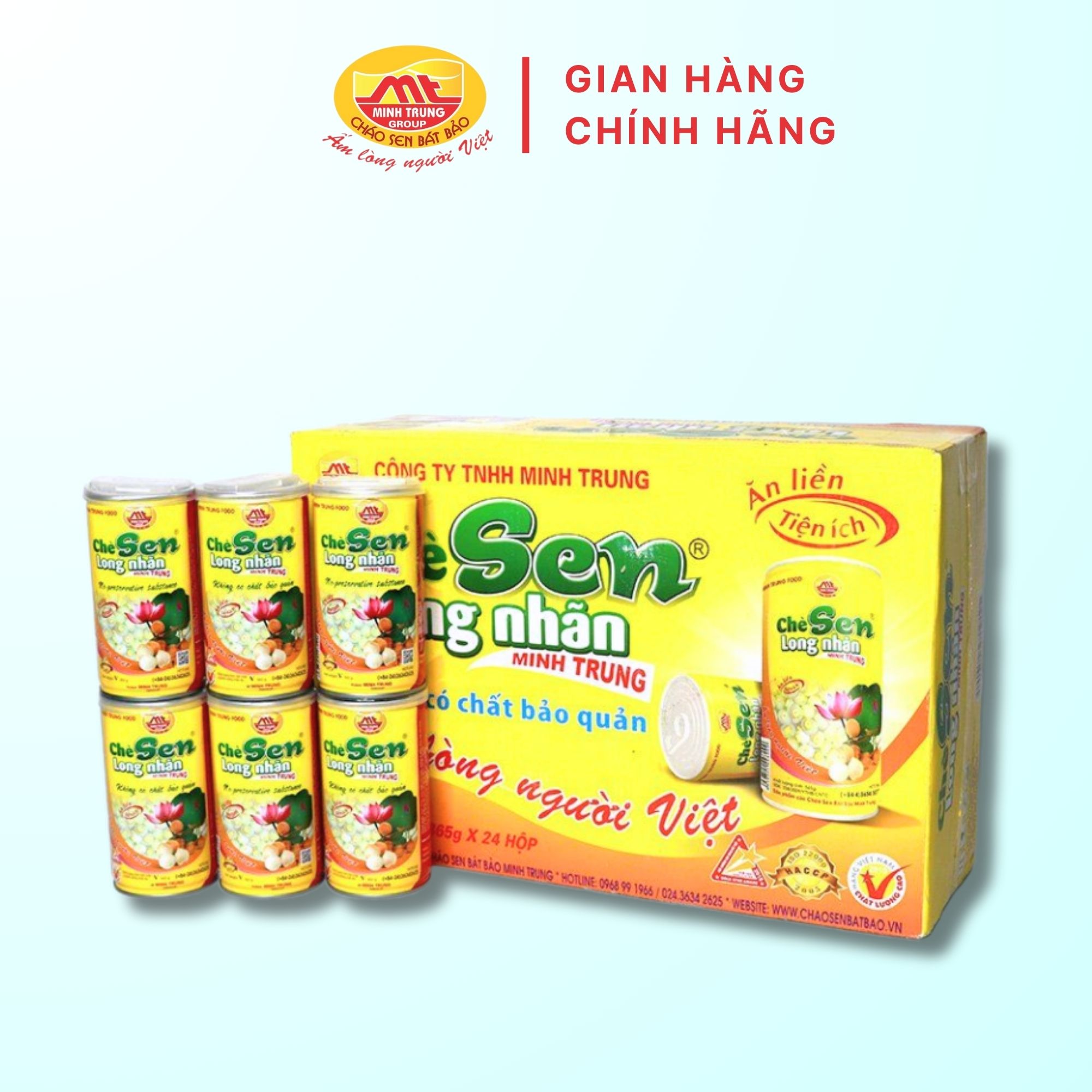 Chè Sen Long Nhãn thùng 24 lon