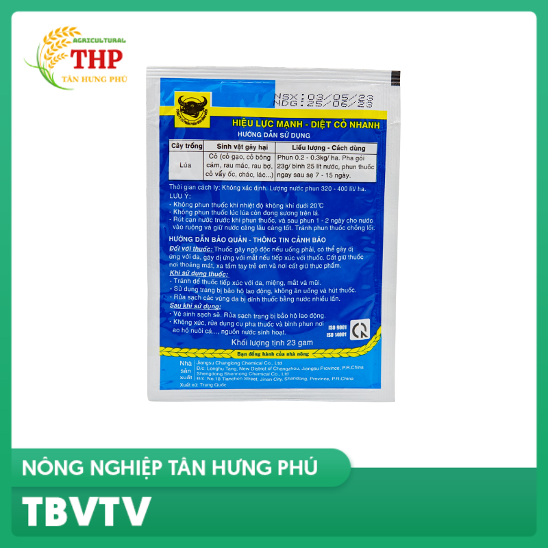 Thuốc Trừ cỏ trên ruộng lúa Quinpyrad 500WP | Gói 23g