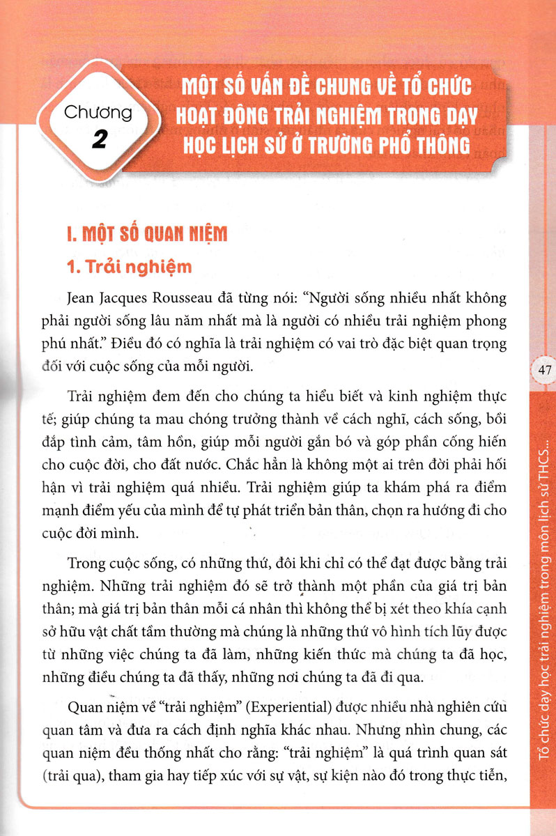 Sách - Tổ chức Dạy học trải nghiệm trong môn Lịch Sử và Địa lí THCS Phần Lịch Sử