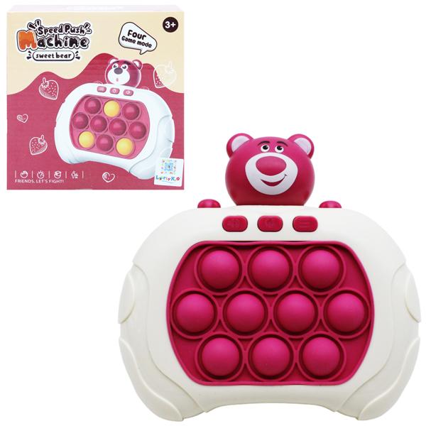 Máy Chơi Game Pop It Sweet Bear - HP14 - Màu Hồng