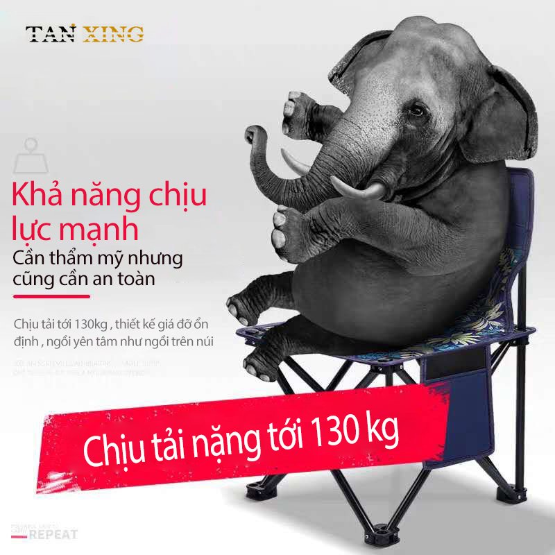 Ghế ngồi câu cá chất liệu cao cấp khung kim loại. Ghế câu cá