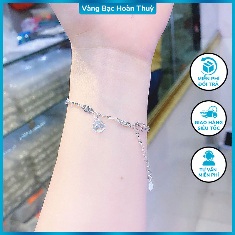 Lắc Tay Vòng Tay Bạc Nam Nữ Mặt Nhiều Hình Cao Cấp