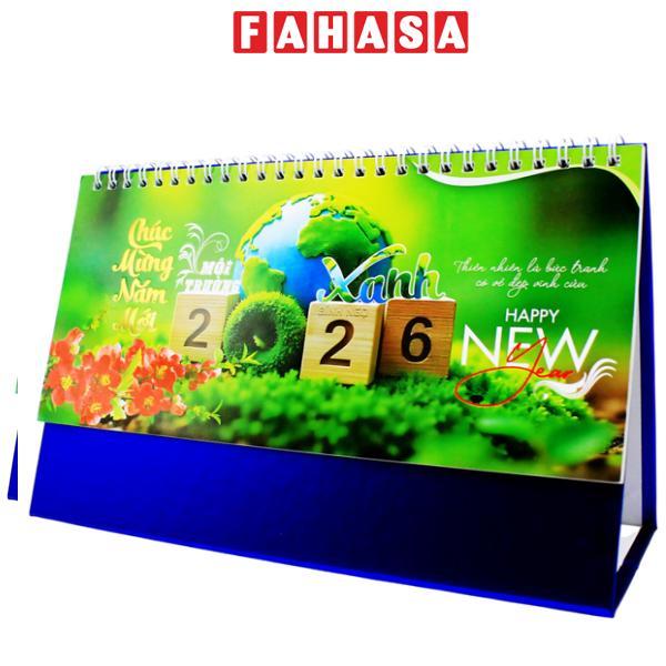 Lịch Để Bàn Chữ A - Môi Trường Xanh - NST 76A