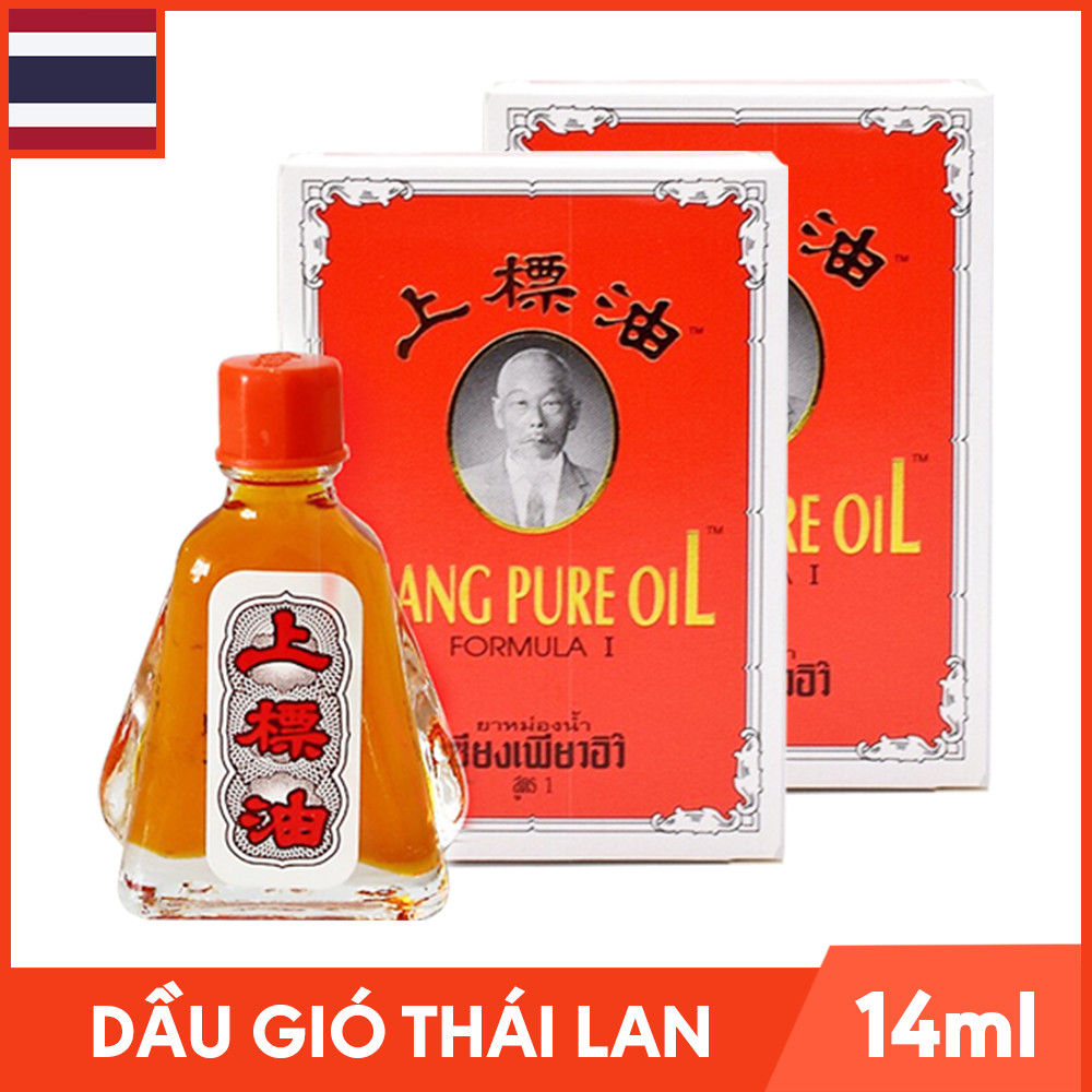 Bộ 2 Chai Dầu Gió Thái Lan Hình Ông Già Siang Pure Oil - Chai 7ml