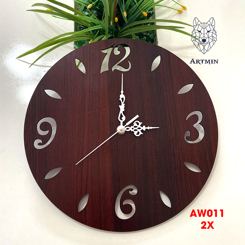 AW011 - Đồng Hồ Gỗ Treo Tường – Décor Trang Trí Ngộ Nghĩnh