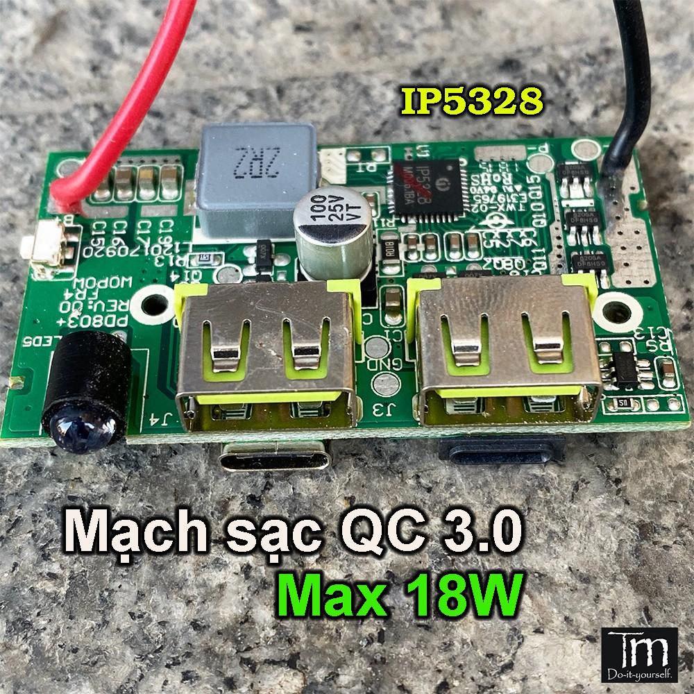 Mạch Sạc Dự Phòng Sạc Nhanh QC 3.0 IP5328