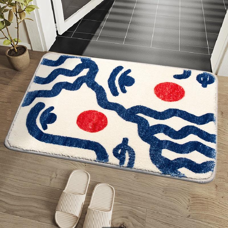Cute Anti-slip Door Mat Bathroom Absorbent Floor Mat Room Carpet